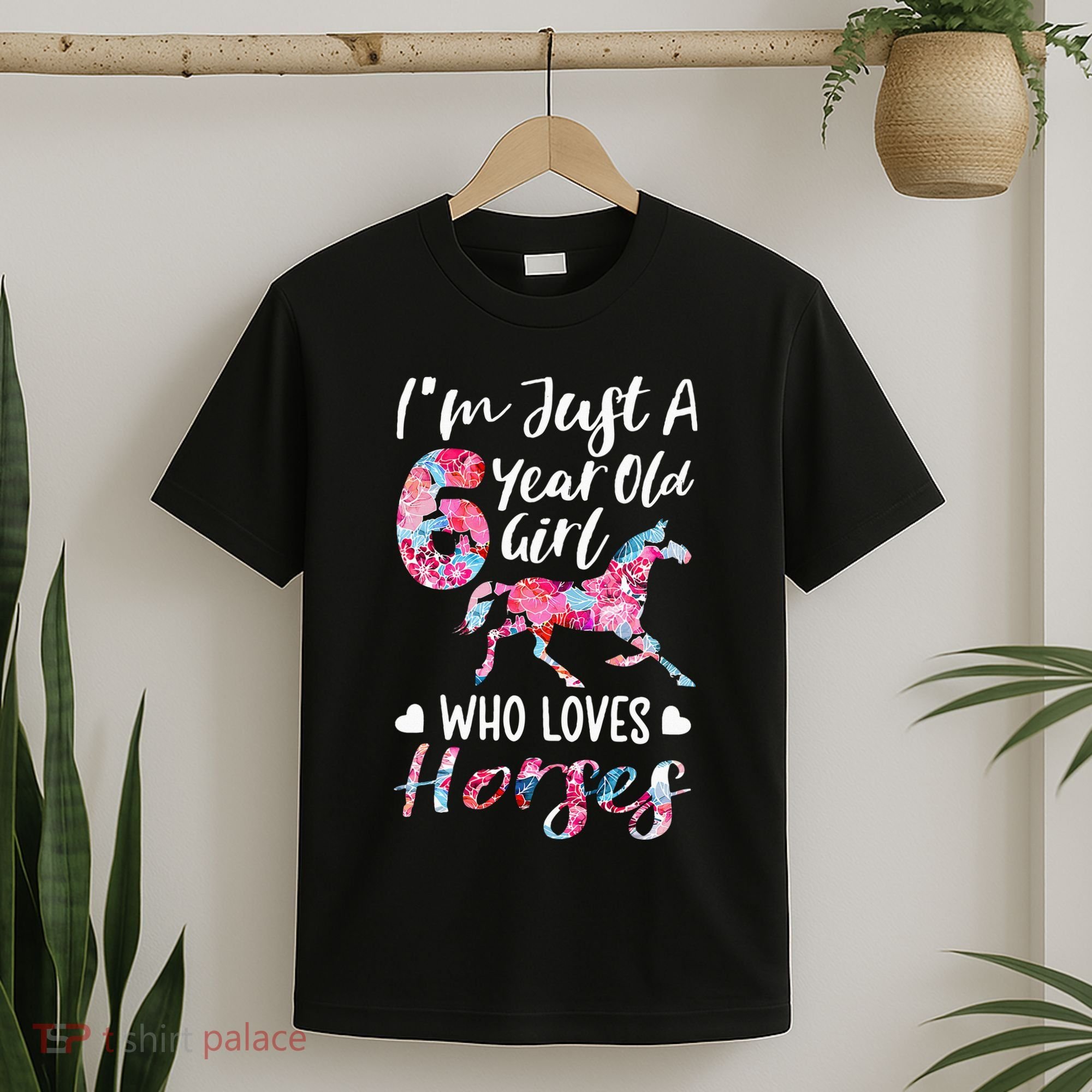 6th birthday for horse lover Just A 6 years old T-Shirt