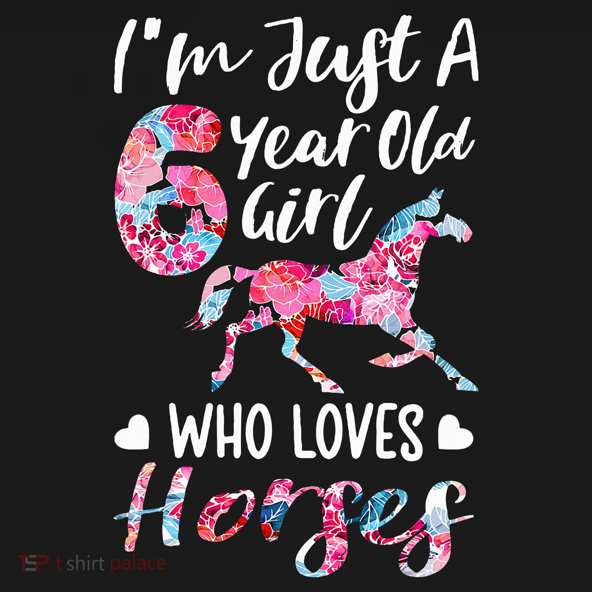 6th birthday for horse lover Just A 6 years old Women's Hoodie
