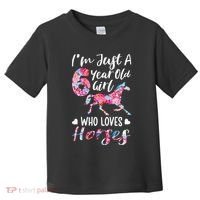 6th birthday for horse lover Just A 6 years old Toddler T-Shirt thumb 0