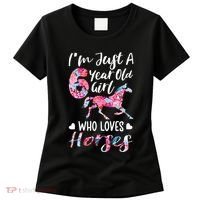 6th birthday for horse lover Just A 6 years old Women's T-Shirt thumb 0