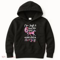6th birthday for horse lover Just A 6 years old Kids Hoodie thumb 0