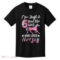 6th birthday for horse lover Just A 6 years old Kids T-Shirt thumb 0