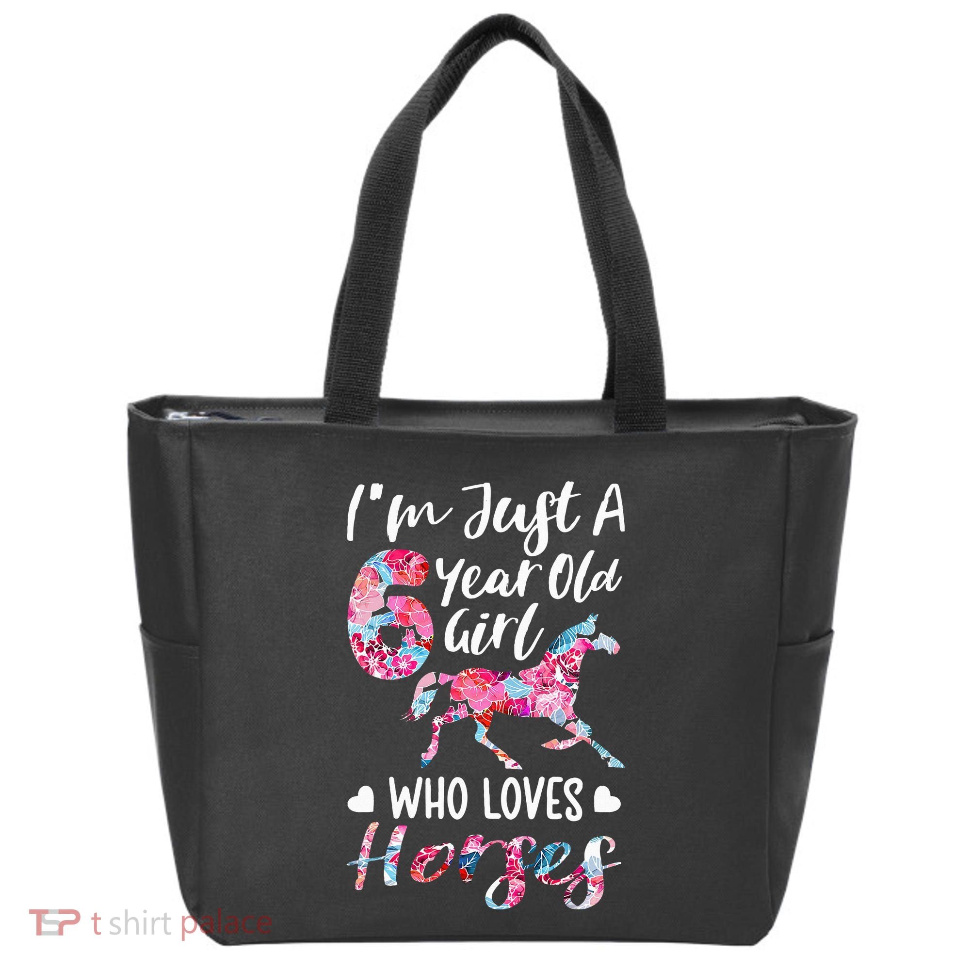 6th birthday for horse lover Just A 6 years old Tote Bag