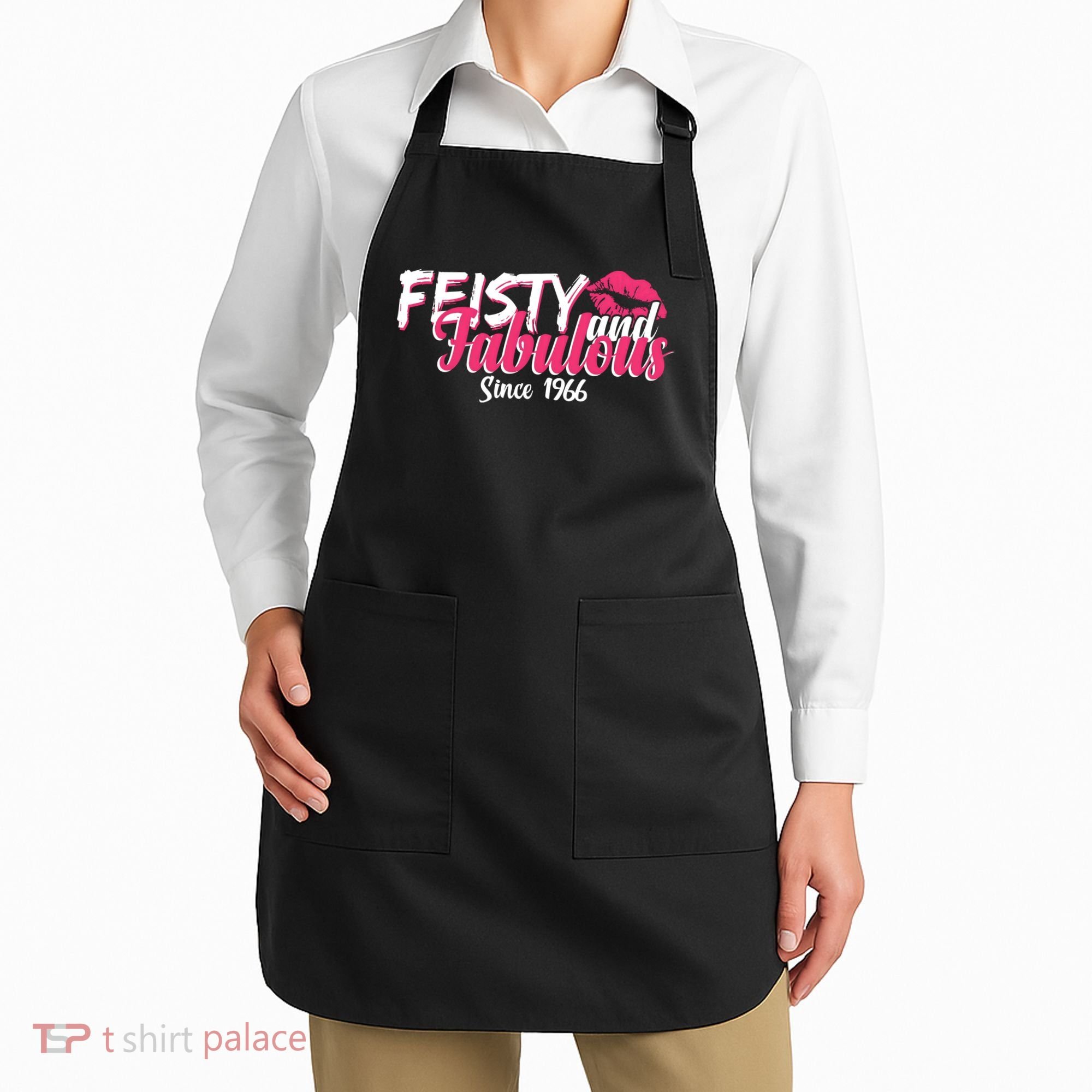 60th Birthday Feisty And Fabulous Since 1966  Apron