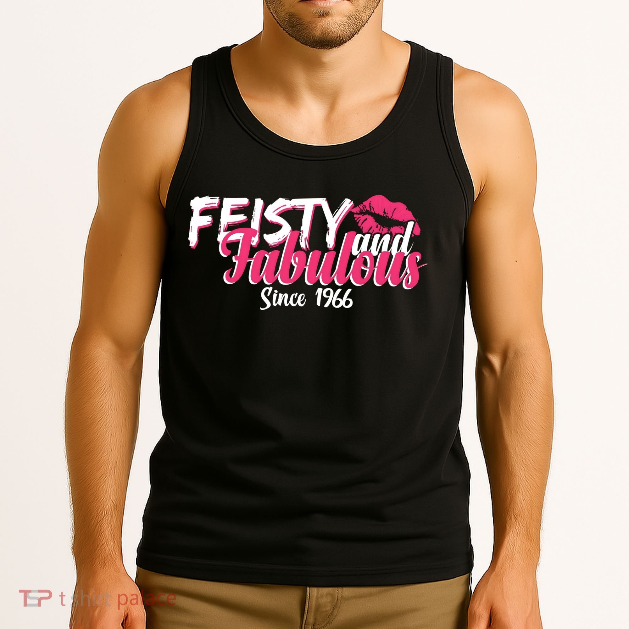 60th Birthday Feisty And Fabulous Since 1966  Tank Top