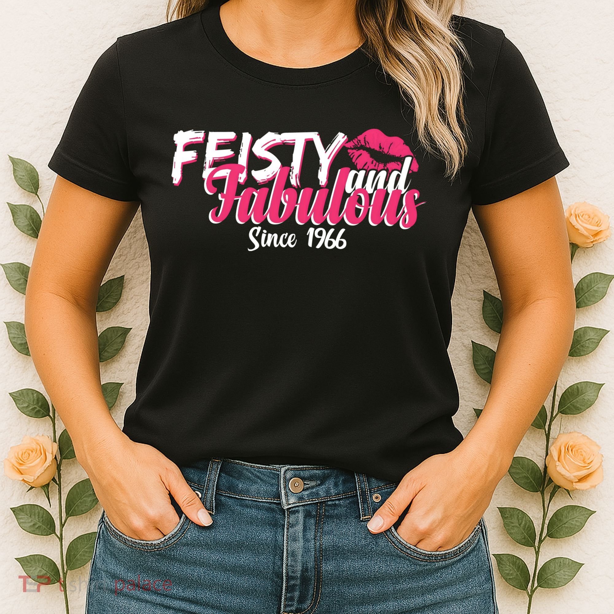 60th Birthday Feisty And Fabulous Since 1966  Women's T-Shirt