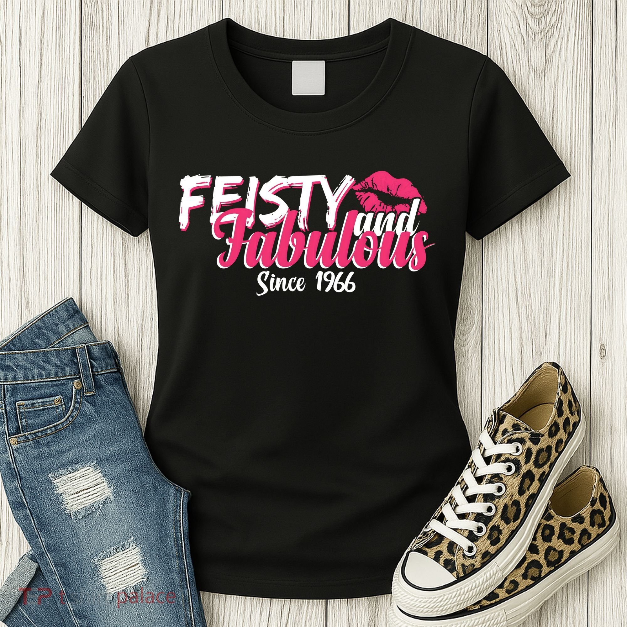 60th Birthday Feisty And Fabulous Since 1966  Women's T-Shirt