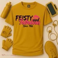 60th Birthday Feisty And Fabulous Since 1966  Cooling Performance Crew T-Shirt thumb 3