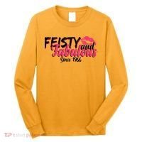 60th Birthday Feisty And Fabulous Since 1966  Long Sleeve Shirt thumb 0