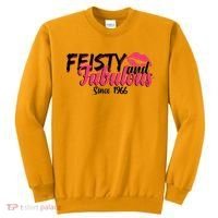 60th Birthday Feisty And Fabulous Since 1966  Sweatshirt thumb 0