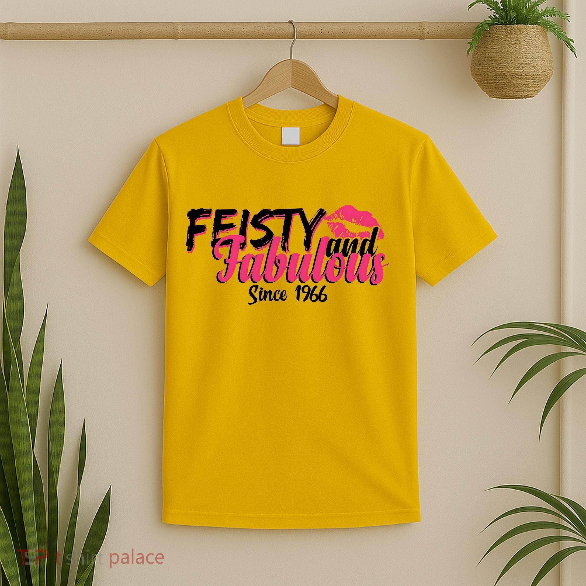 60th Birthday Feisty And Fabulous Since 1966  T-Shirt