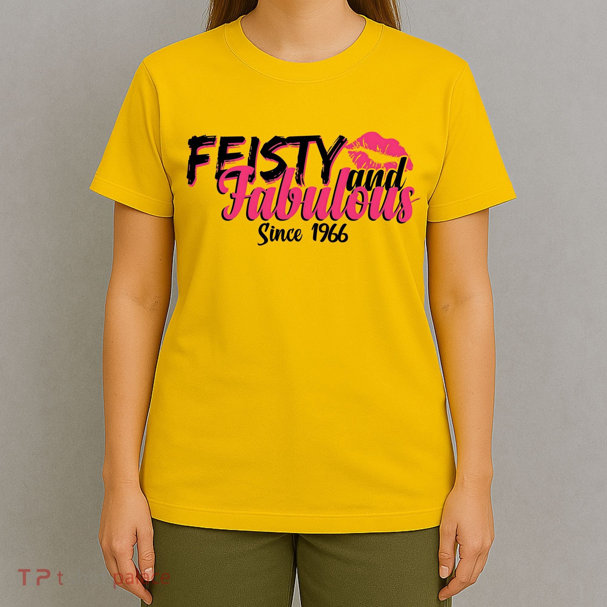 60th Birthday Feisty And Fabulous Since 1966  T-Shirt