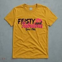 60th Birthday Feisty And Fabulous Since 1966  T-Shirt thumb 5