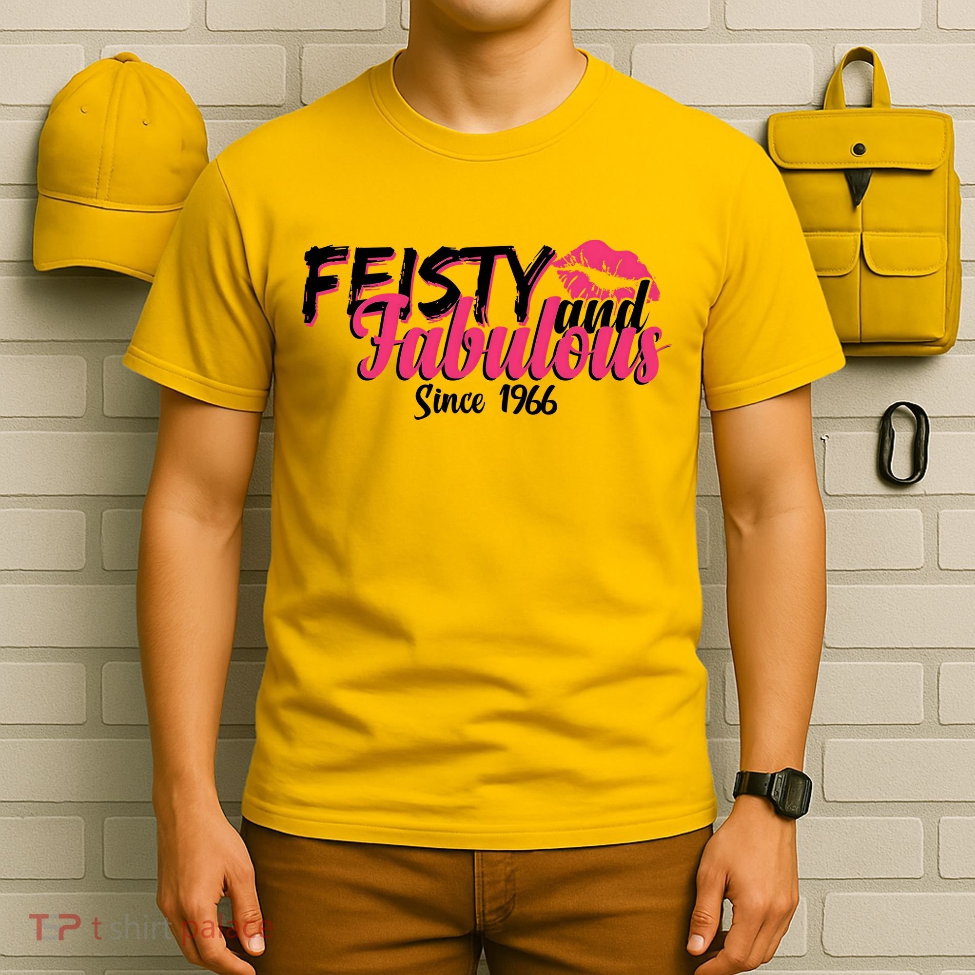 60th Birthday Feisty And Fabulous Since 1966  T-Shirt