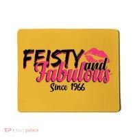 60th Birthday Feisty And Fabulous Since 1966  Mousepad thumb 0