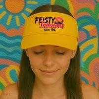 60th Birthday Feisty And Fabulous Since 1966  Visor thumb 2