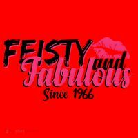 60th Birthday Feisty And Fabulous Since 1966  Santa Hat thumb 1