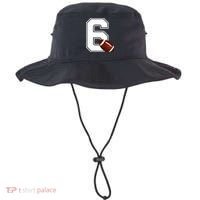 6th Birthday Football Big Number 6 Year Old Bucket Hat thumb 0