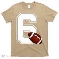 6th Birthday Football Big Number 6 Year Old T-Shirt thumb 0