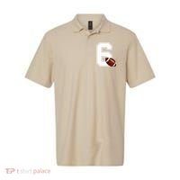6th Birthday Football Big Number 6 Year Old Polo thumb 0