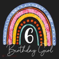 6th Birthday For Girl Rainbow 6 Year Old Birthday Women's Sweatshirt thumb 2