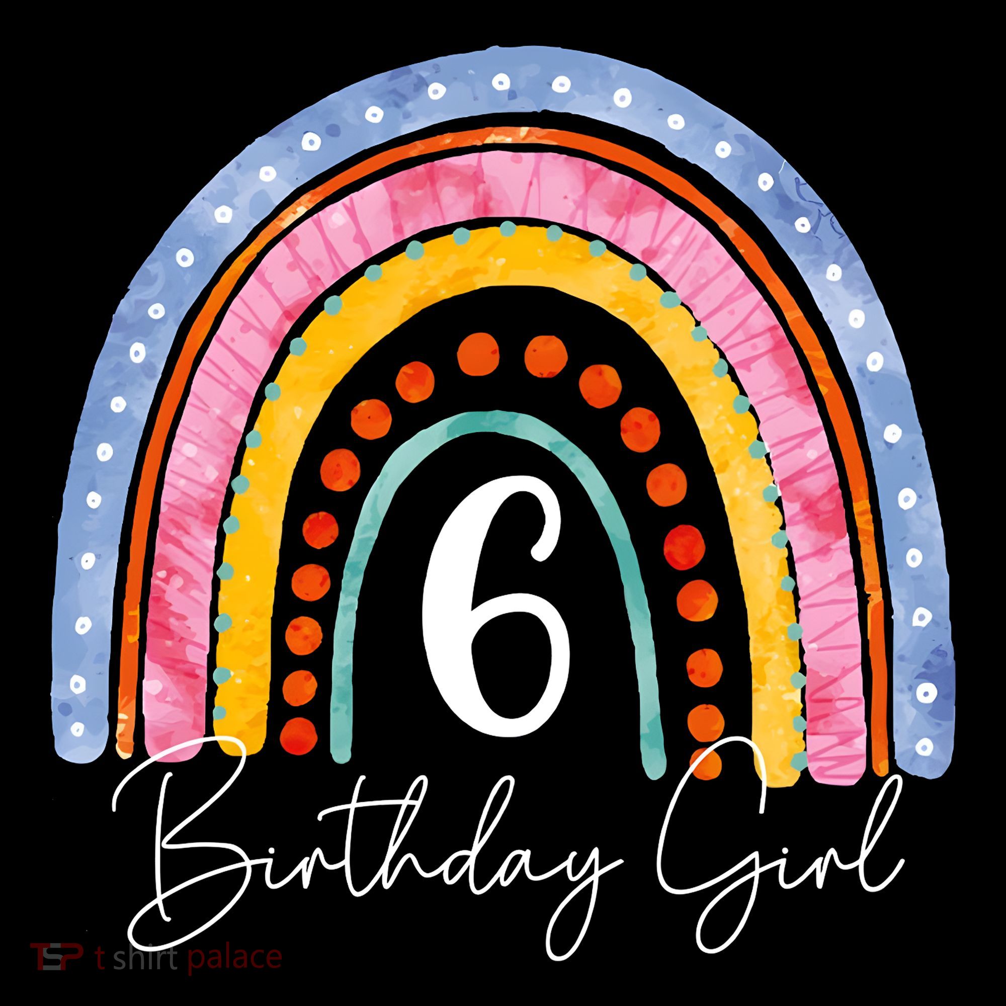 6th Birthday For Girl Rainbow 6 Year Old Birthday Coffee Mug