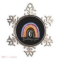6th Birthday For Girl Rainbow 6 Year Old Birthday Ornament thumb 0