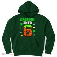 6th Birthday Gamer Pixel Style Creepin’ Into 6 Video Game Party Hoodie thumb 0