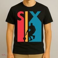6th Birthday Gift Six Vintage Basketball 6 Year Old T-Shirt thumb 3