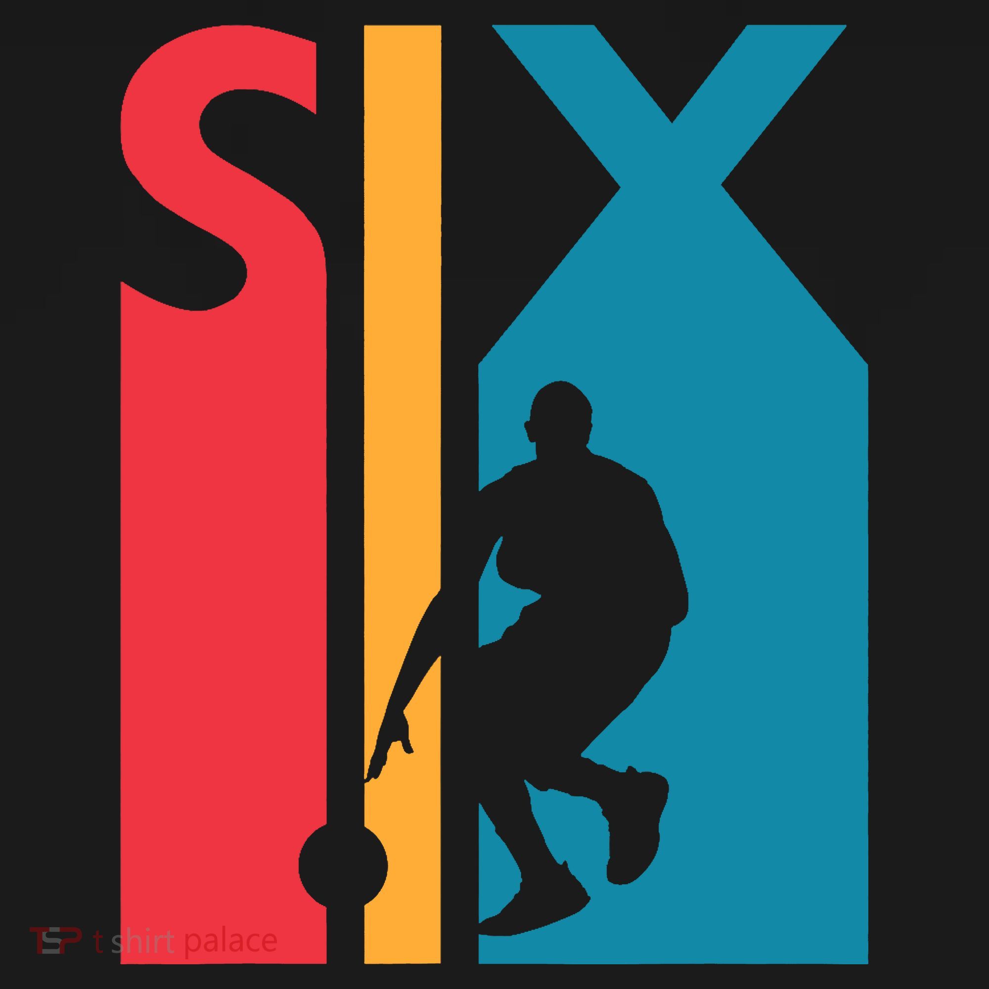 6th Birthday Gift Six Vintage Basketball 6 Year Old T-Shirt