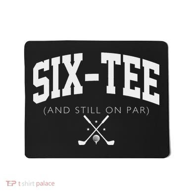 60th Birthday Golf 60 Years Old Fore And Still On Par Mousepad