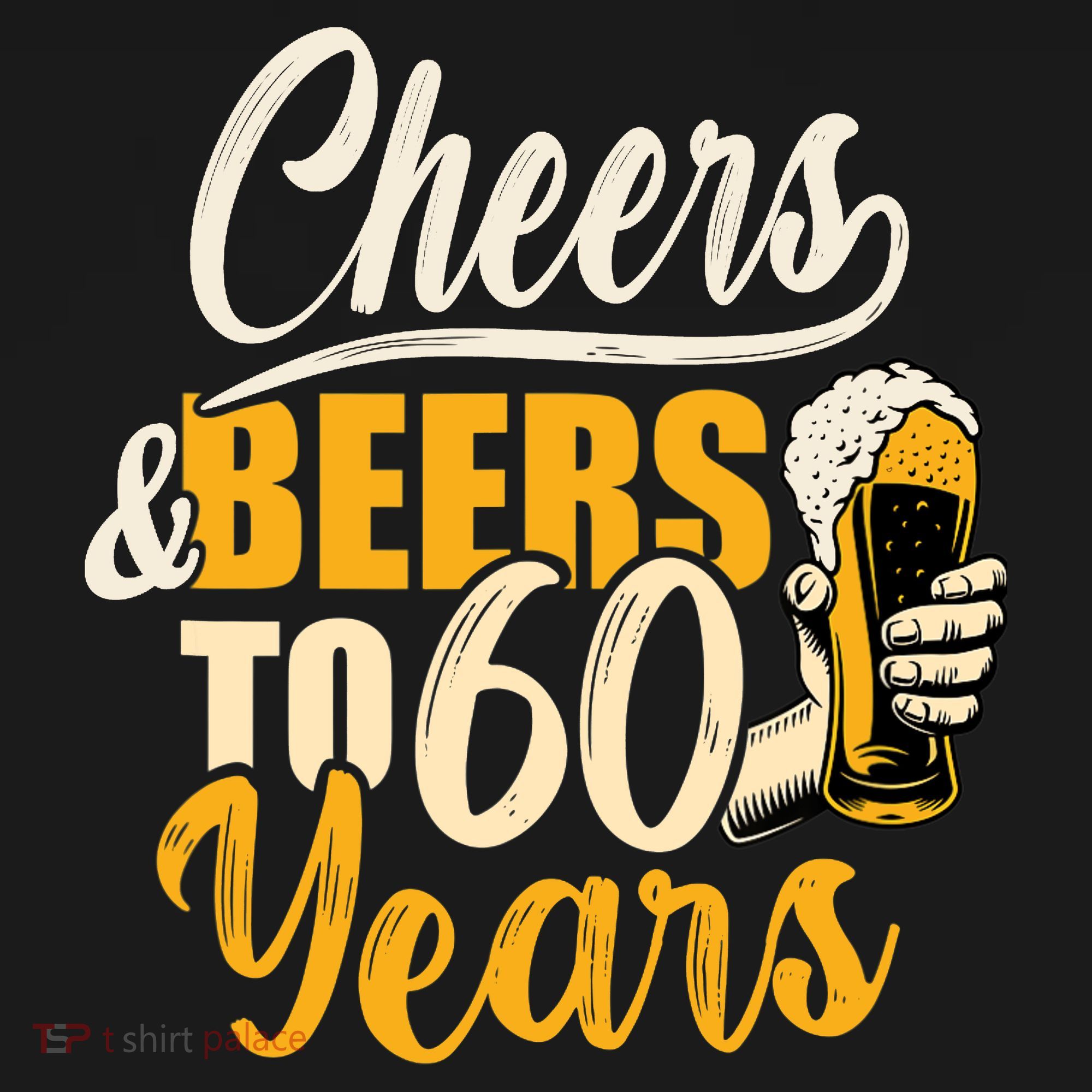 60th Birthday Gift Cheers And Beers To Sixty Years Funny Apron