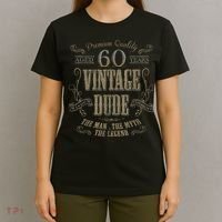 60th birthday gift idea for Vintage Lover 60 years old Dude T-Shirt thumb 4
