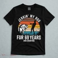 69th Birthday Gift For Fisherman Funny Fishing 69 Bday T-Shirt thumb 5