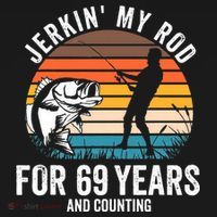 69th Birthday Gift For Fisherman Funny Fishing 69 Bday Women's Hoodie thumb 2