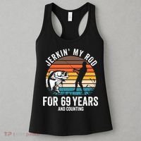 69th Birthday Gift For Fisherman Funny Fishing 69 Bday Women's Tank Top thumb 3