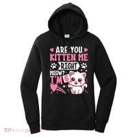 6th Birthday Girl 6 Year Old Kitten Cat Happy Bday Women's Hoodie thumb 0