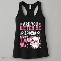 6th Birthday Girl 6 Year Old Kitten Cat Happy Bday Women's Tank Top thumb 3