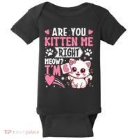6th Birthday Girl 6 Year Old Kitten Cat Happy Bday Baby Bodysuit thumb 0