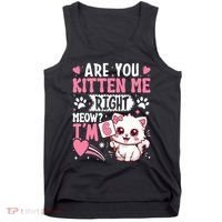 6th Birthday Girl 6 Year Old Kitten Cat Happy Bday Tank Top thumb 0