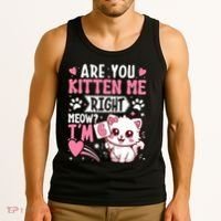 6th Birthday Girl 6 Year Old Kitten Cat Happy Bday Tank Top thumb 3