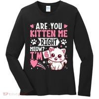 6th Birthday Girl 6 Year Old Kitten Cat Happy Bday Women's Long Sleeve Shirt thumb 0