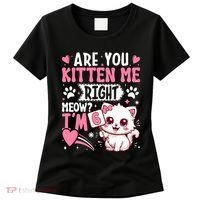 6th Birthday Girl 6 Year Old Kitten Cat Happy Bday Women's T-Shirt thumb 0