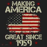 60th Birthday Gifts Making America Great Since 1959 Women's Sweatshirt thumb 2