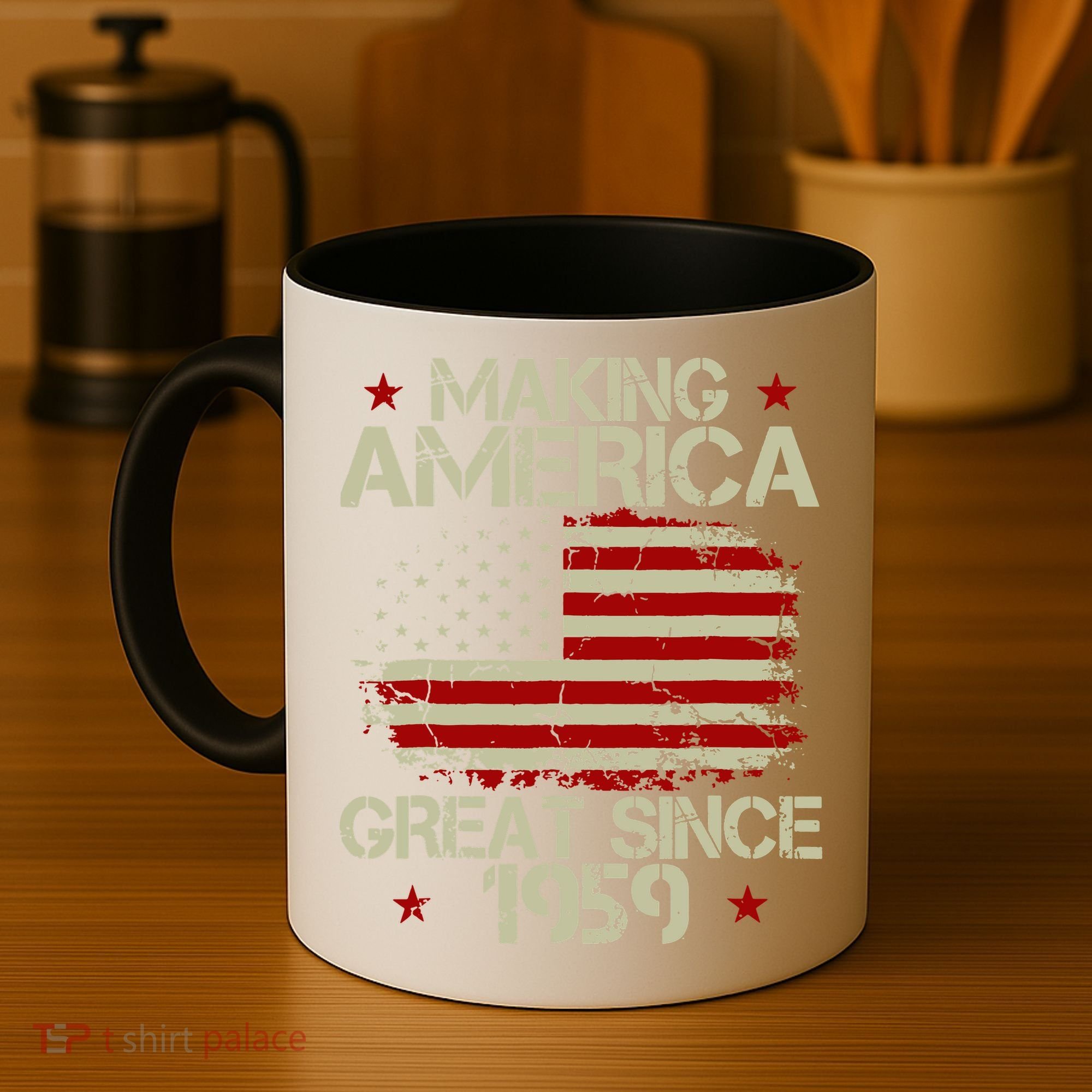 60th Birthday Gifts Making America Great Since 1959 Coffee Mug