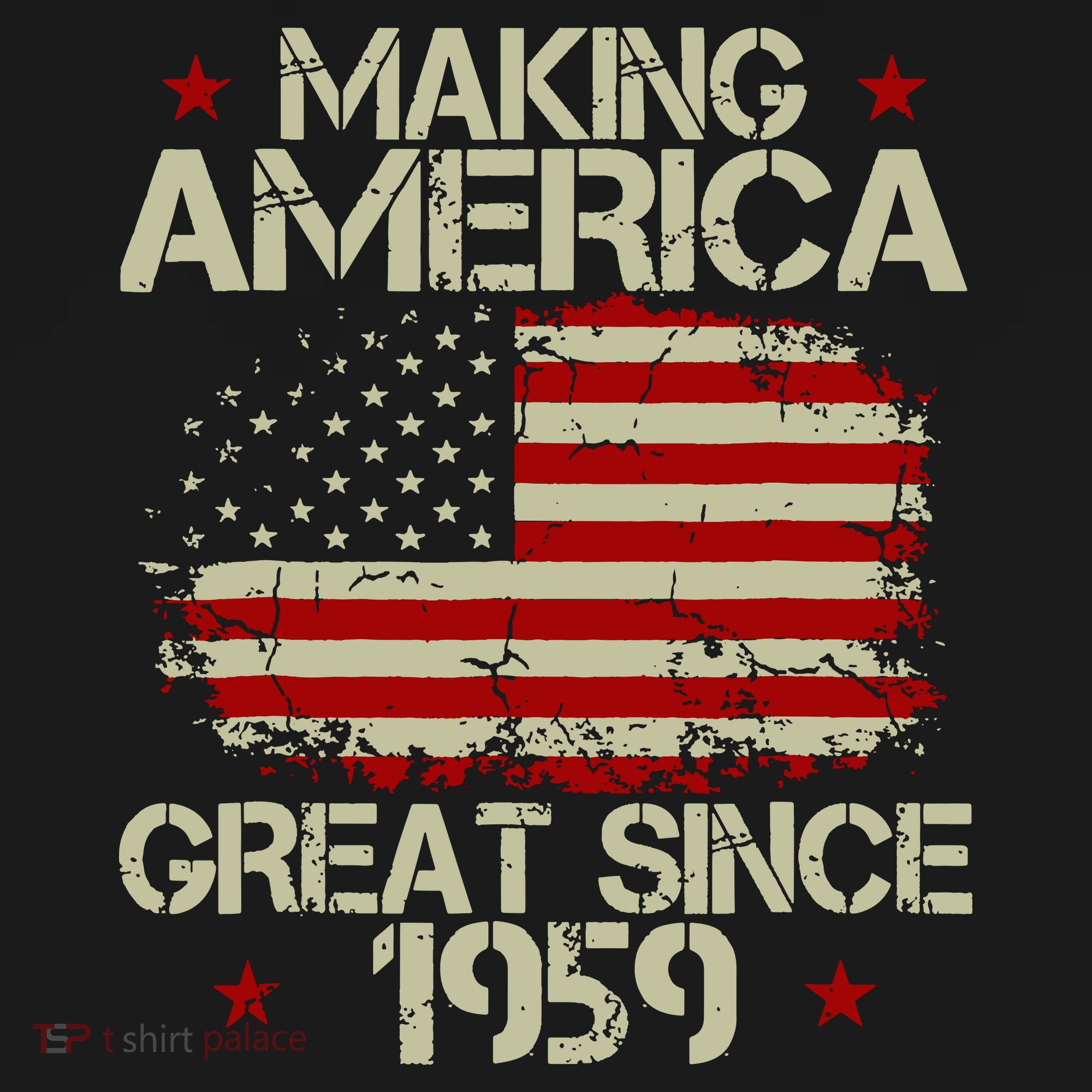 60th Birthday Gifts Making America Great Since 1959 Women's Hoodie
