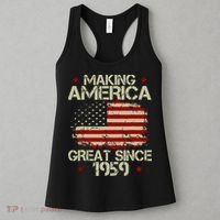 60th Birthday Gifts Making America Great Since 1959 Women's Tank Top thumb 3