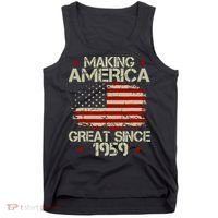 60th Birthday Gifts Making America Great Since 1959 Tank Top thumb 0