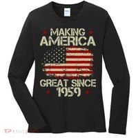 60th Birthday Gifts Making America Great Since 1959 Women's Long Sleeve Shirt thumb 0