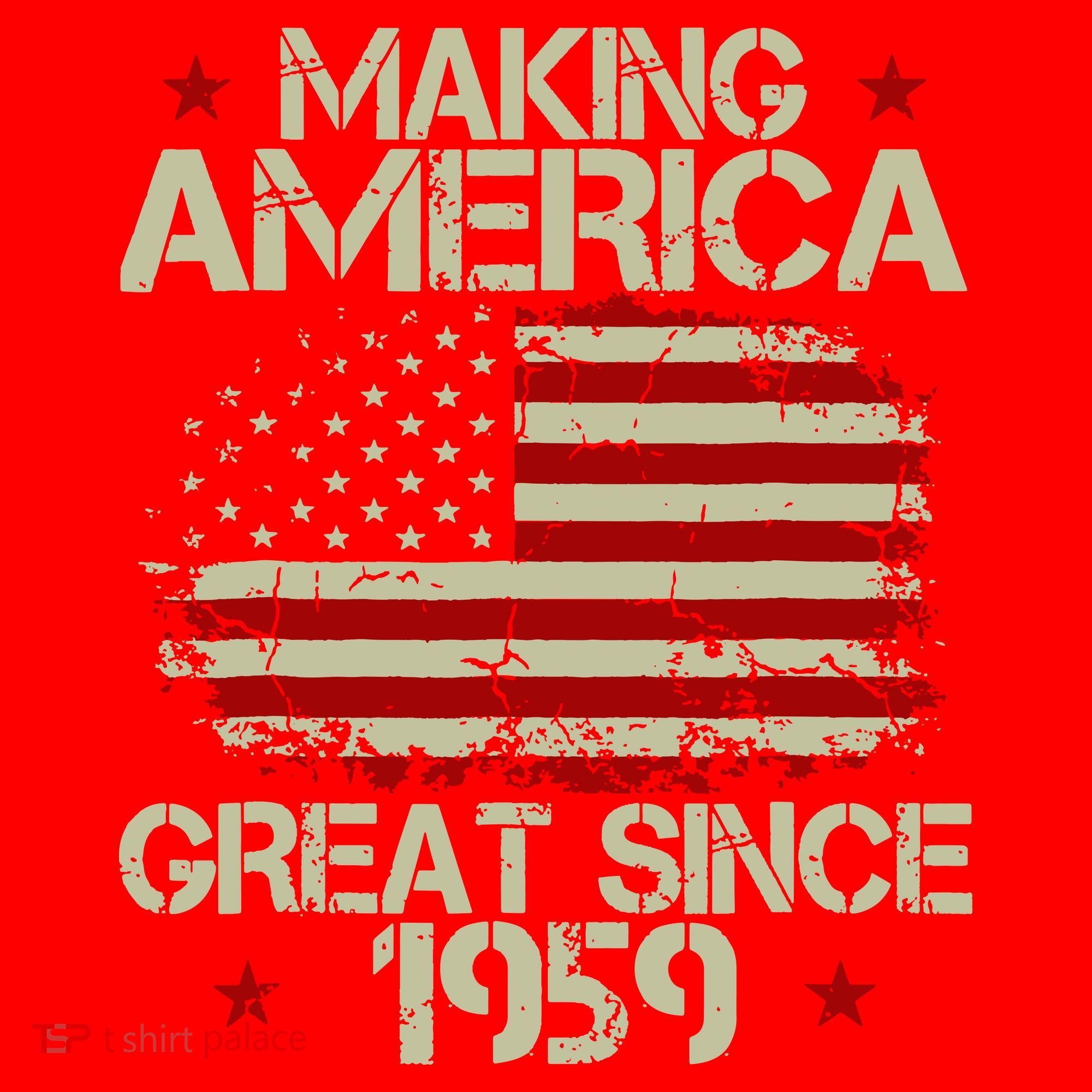 60th Birthday Gifts Making America Great Since 1959 Santa Hat
